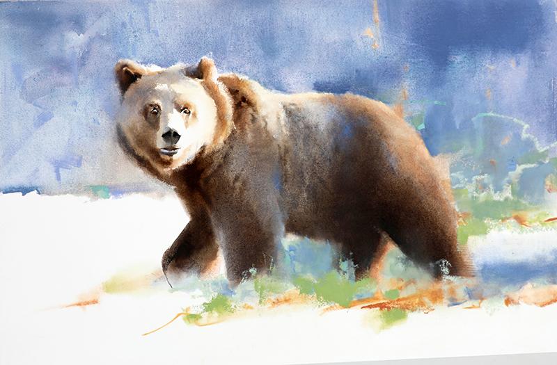 Kathryn's Bear Painting Hits the Big Time - Turner Fine Art