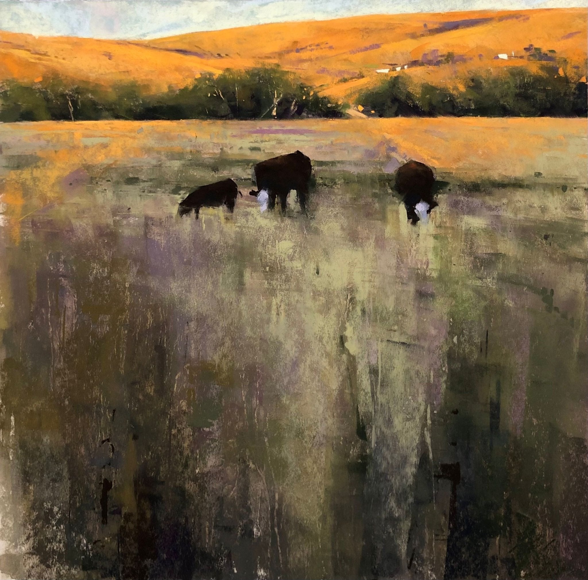 Morning Grazing - by artist Jacob Aguiar – Turner Fine Art