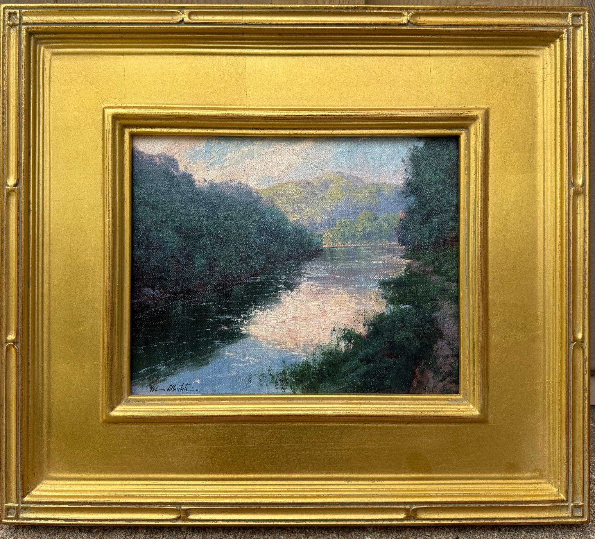Morning on the River - by artist Michael Albrechtsen – Turner Fine Art