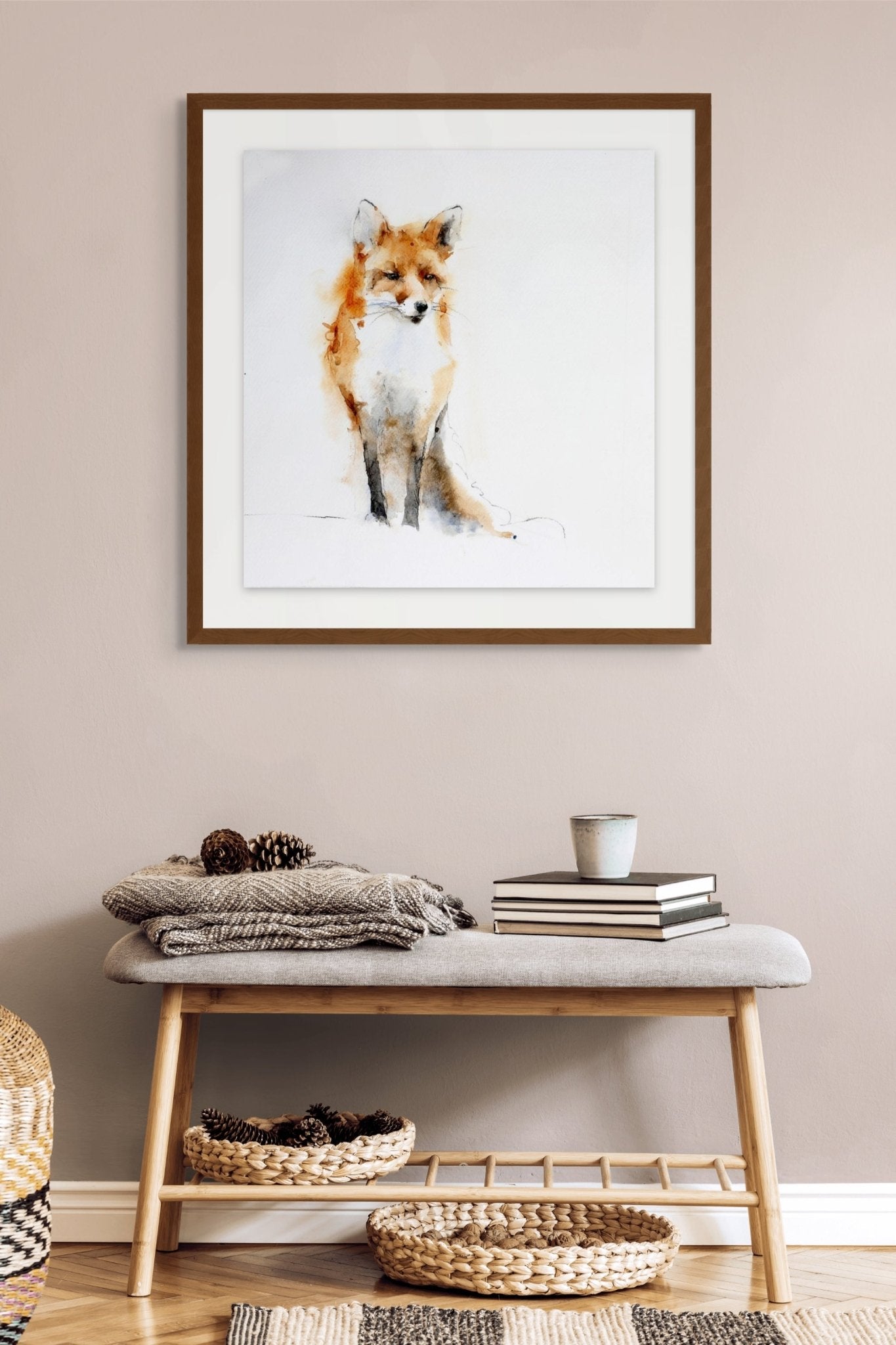 One O'Clock Fox - by artist Kathryn Mapes Turner – Turner Fine Art