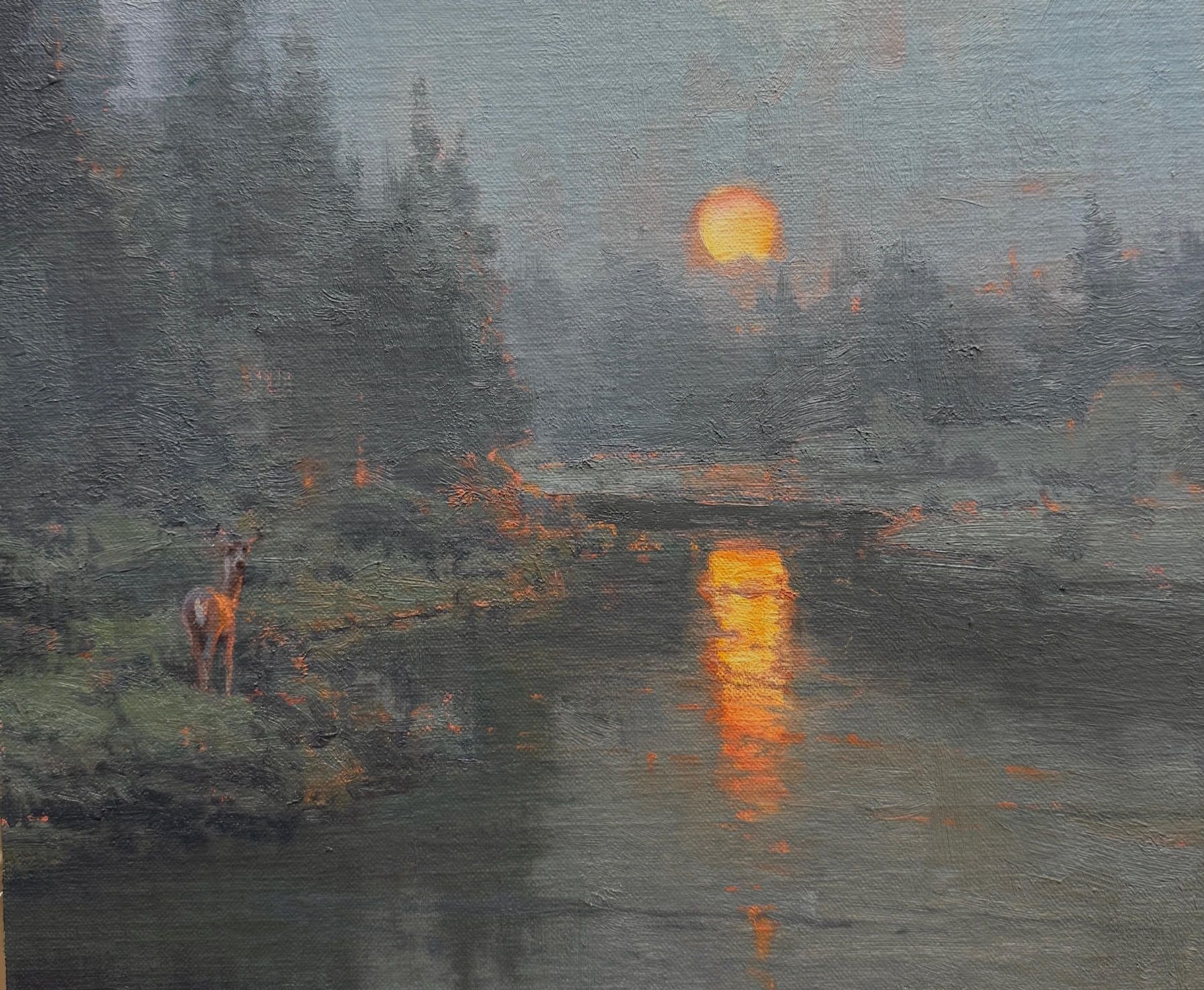 Silence of Night - by artist Michael Albrechtsen – Turner Fine Art