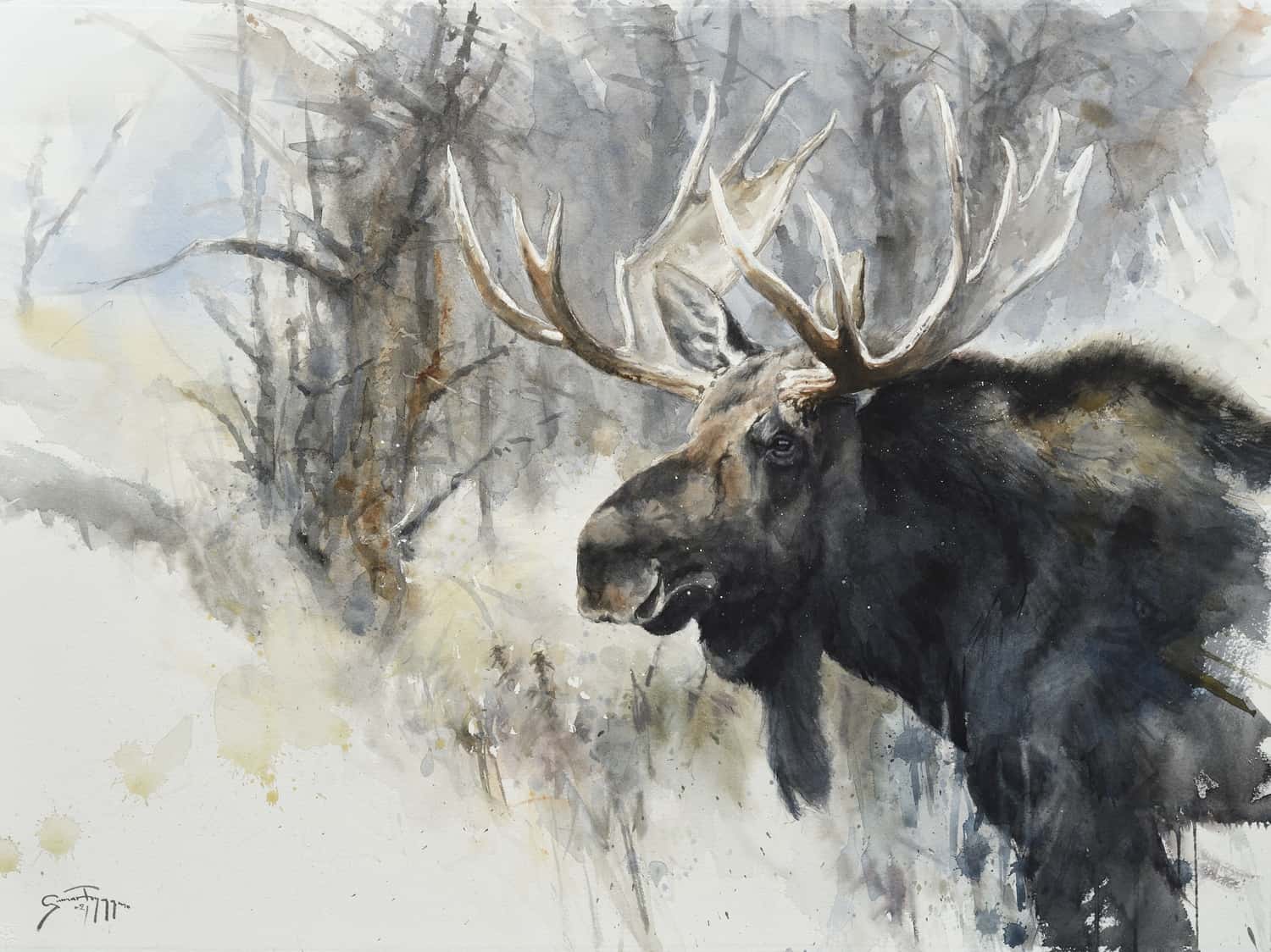 The Regular Visitor - by artist Gunnar Tryggmo – Turner Fine Art