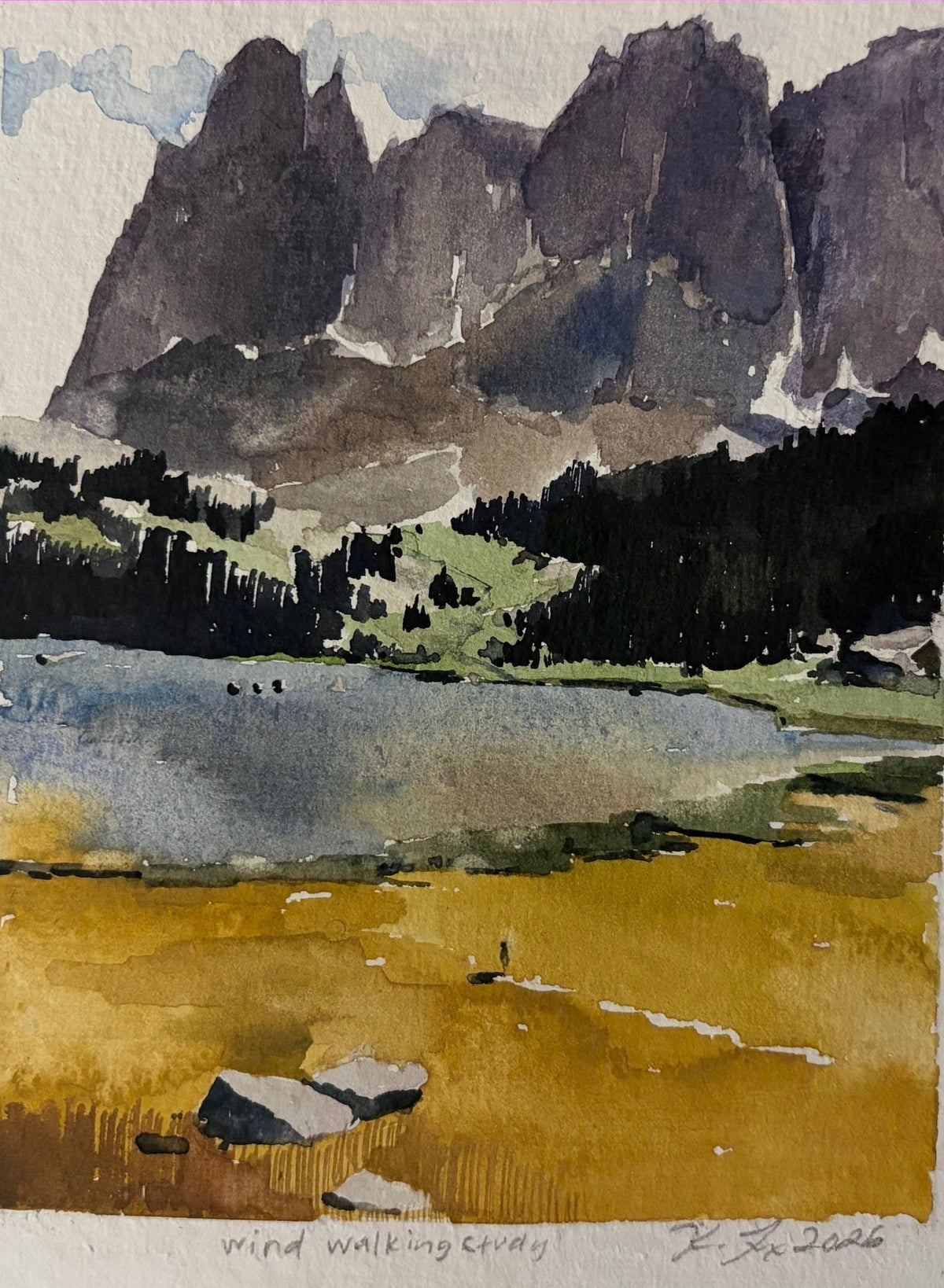Wind Walking STudy - by artist Katy Ann Fox – Turner Fine Art