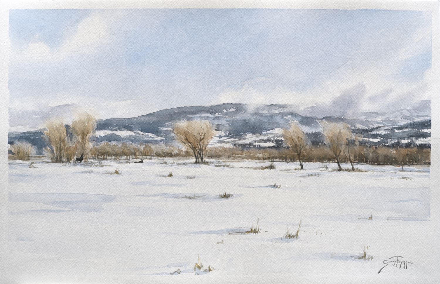 Winter Range - by artist Gunnar Tryggmo – Turner Fine Art