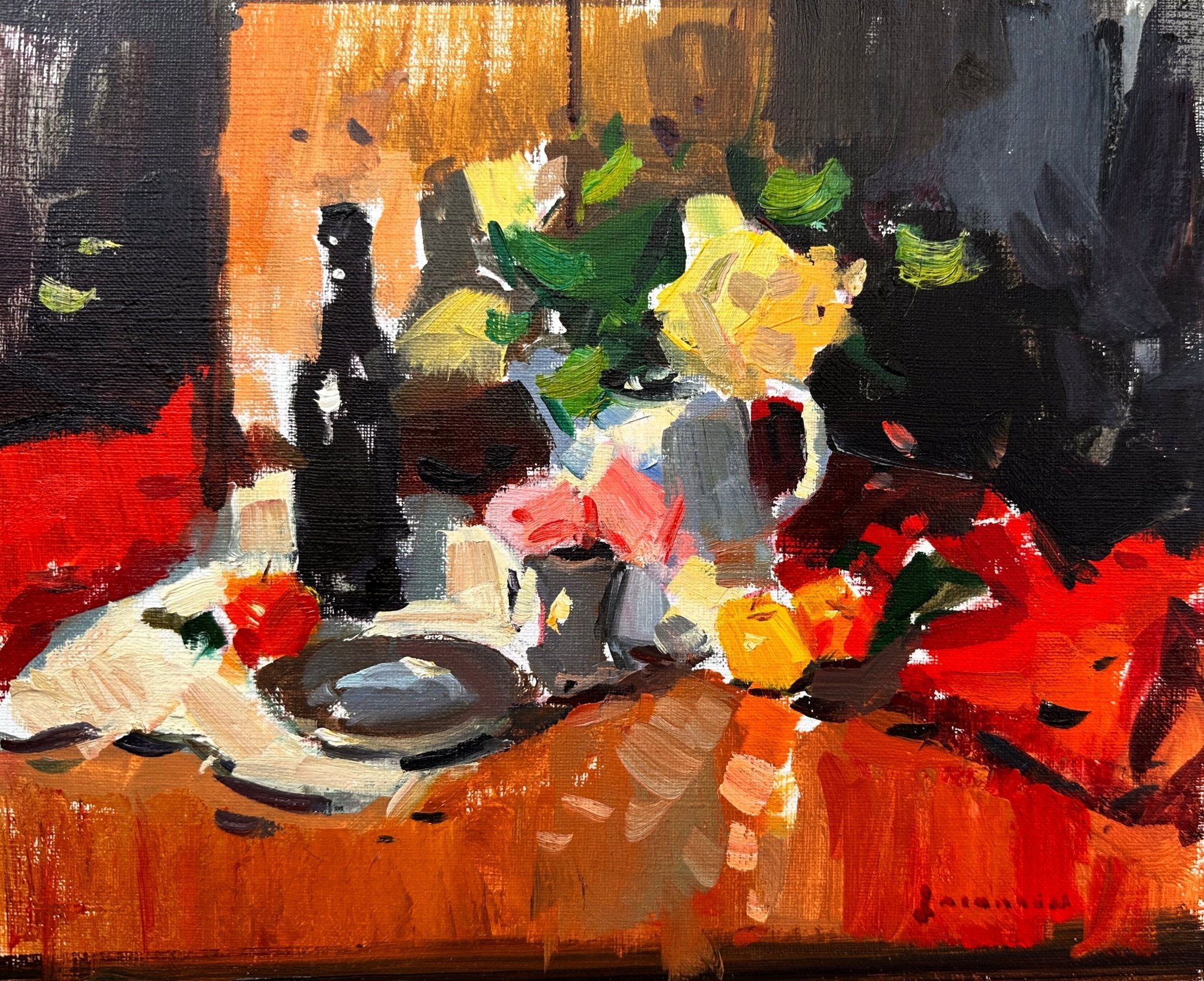 Yellow Roses (study) - by artist Eric Jacobsen – Turner Fine Art