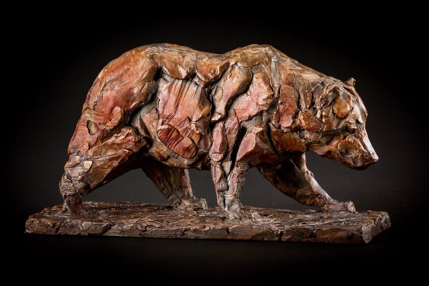 Young Bear Walking - by artist Mark Edward Adams – Turner Fine Art