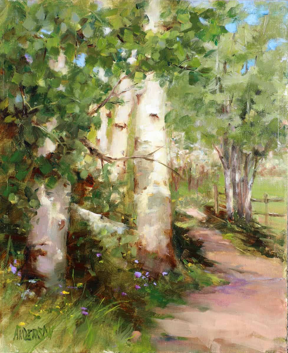 A Summer Walk - by artist Kathy Anderson – Turner Fine Art