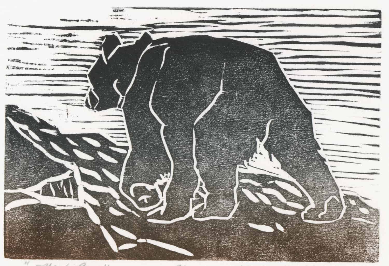 Black Bear - by artist Millie Whipplesmith Plank – Turner Fine Art