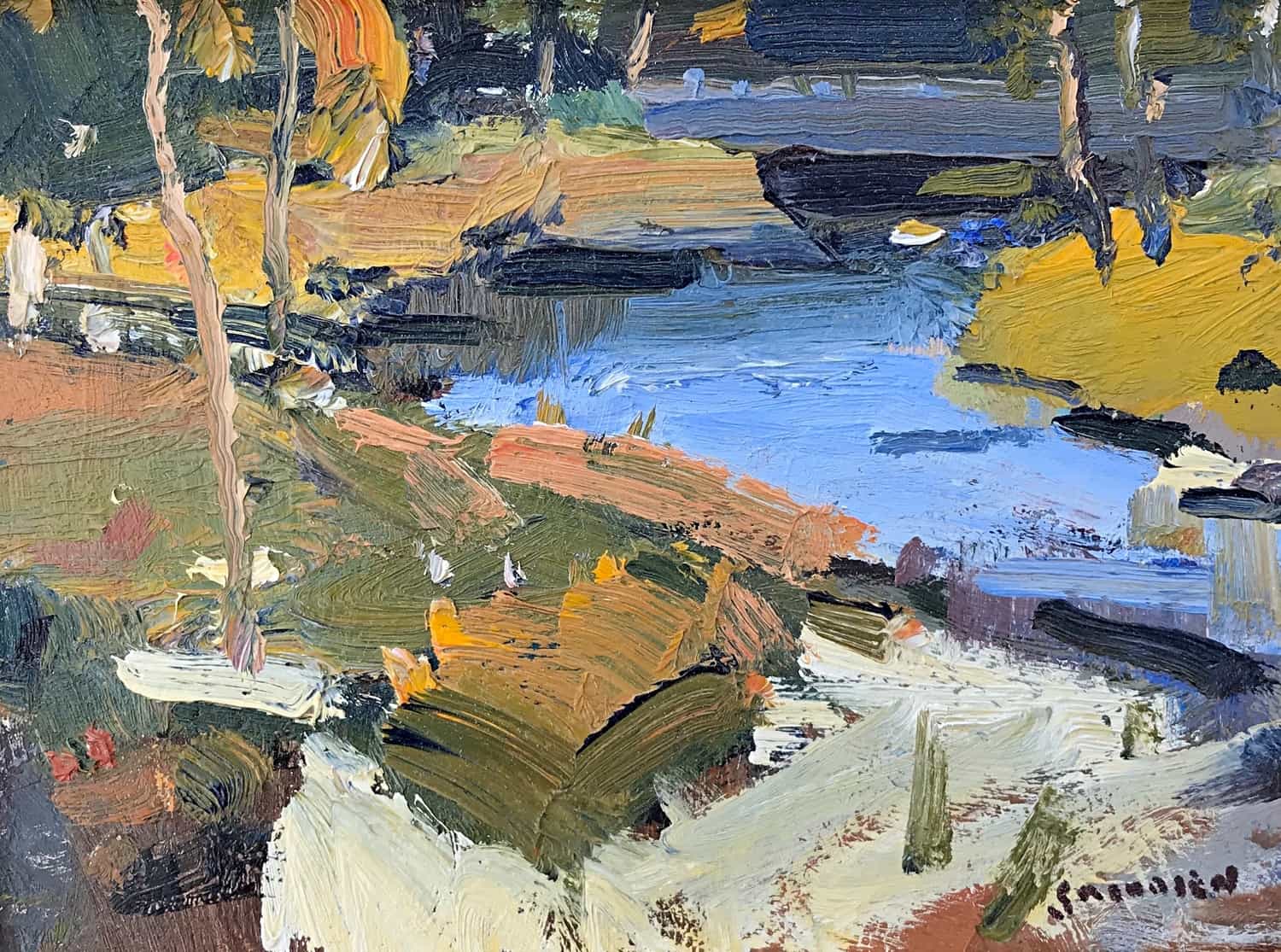 By the Creek - by artist Eric Jacobsen – Turner Fine Art
