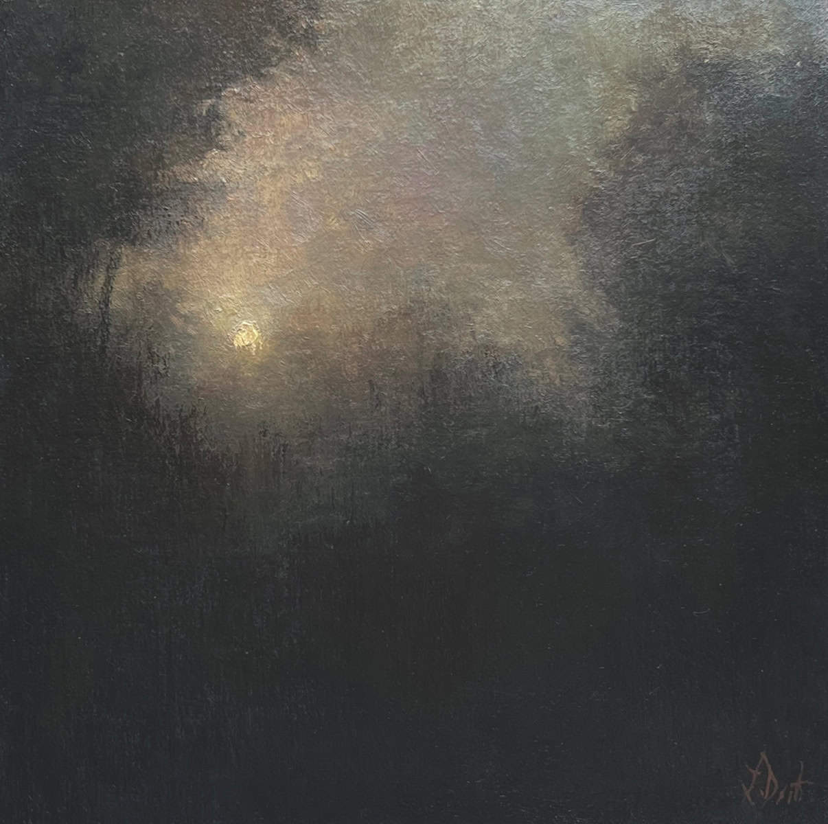 Calling the Moon - by artist Lamya Deeb – Turner Fine Art