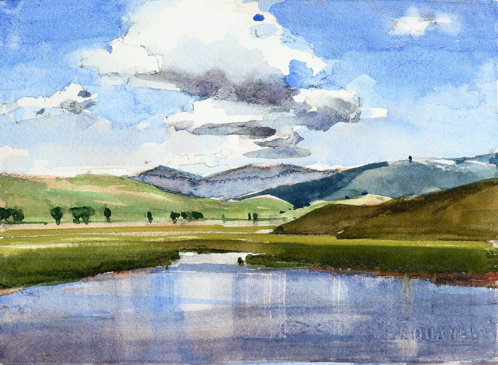 Flat Creek Sunshine - by artist Kathryn Mapes Turner – Turner Fine Art