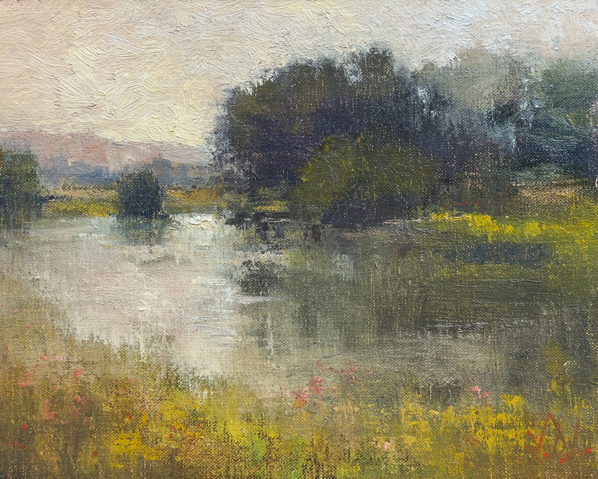 Lake Morning - by artist Lamya Deeb – Turner Fine Art