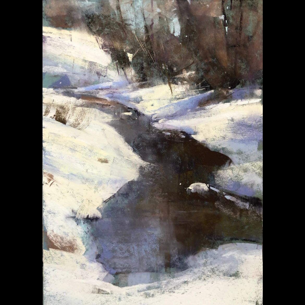 Little Goose Creek in Winter - by artist Jacob Aguiar – Turner Fine Art