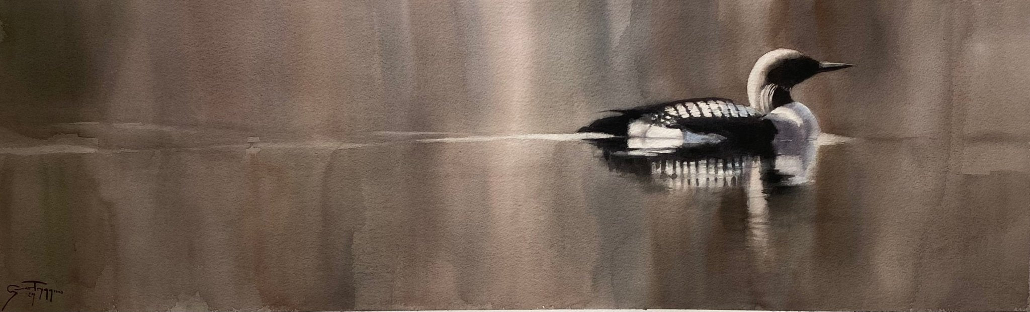 Loon - by artist Gunnar Tryggmo – Turner Fine Art