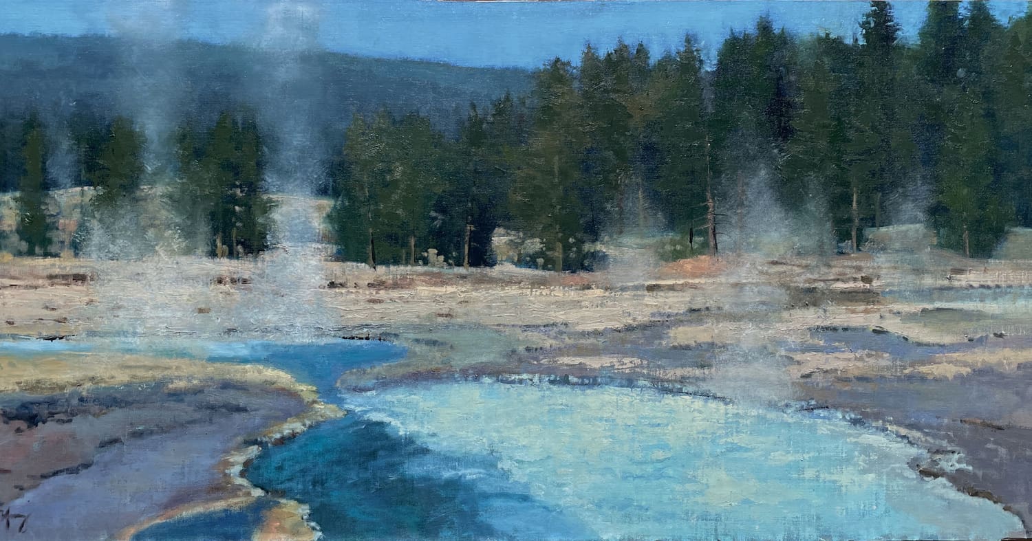 Norris Geyser Basin - by artist Shanna Kunz – Turner Fine Art