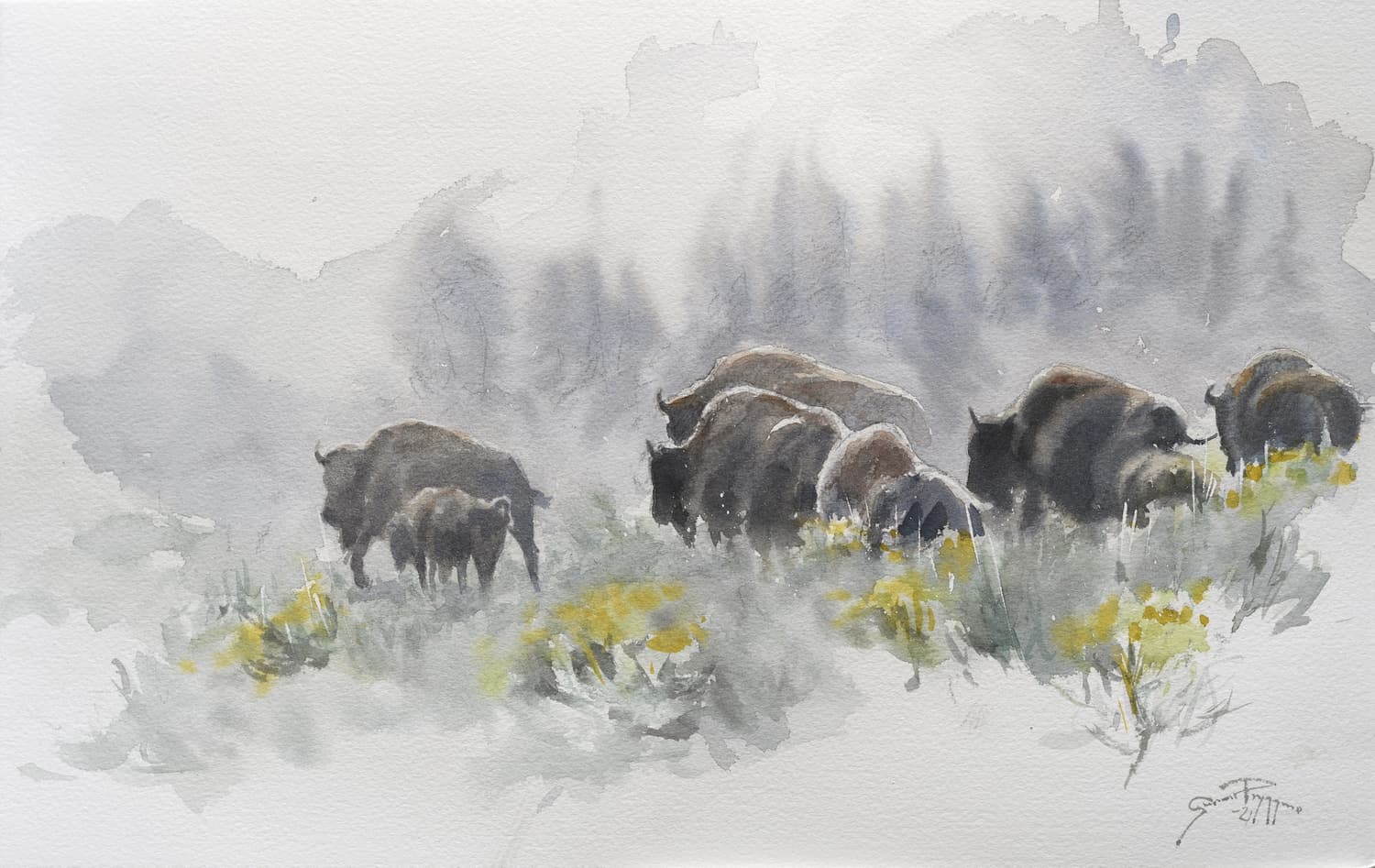 On the Trail - by artist Gunnar Tryggmo – Turner Fine Art