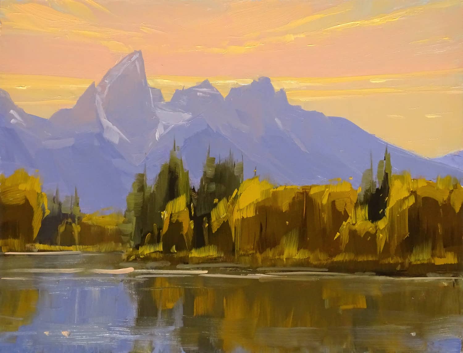 Schwabacher Sundown - by artist Stacey Peterson – Turner Fine Art