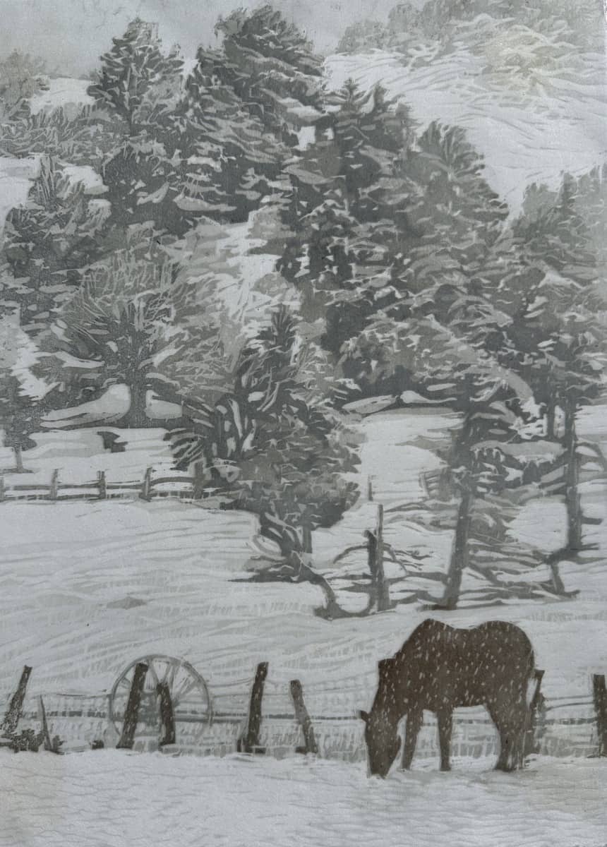 Silent Snowfall - by artist Millie Whipplesmith Plank – Turner Fine Art