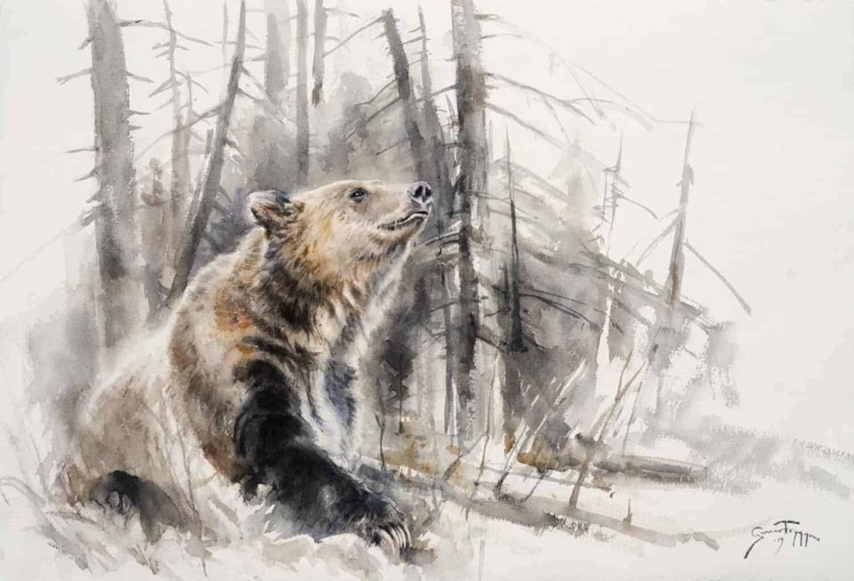 Sniffin' - by artist Gunnar Tryggmo – Turner Fine Art