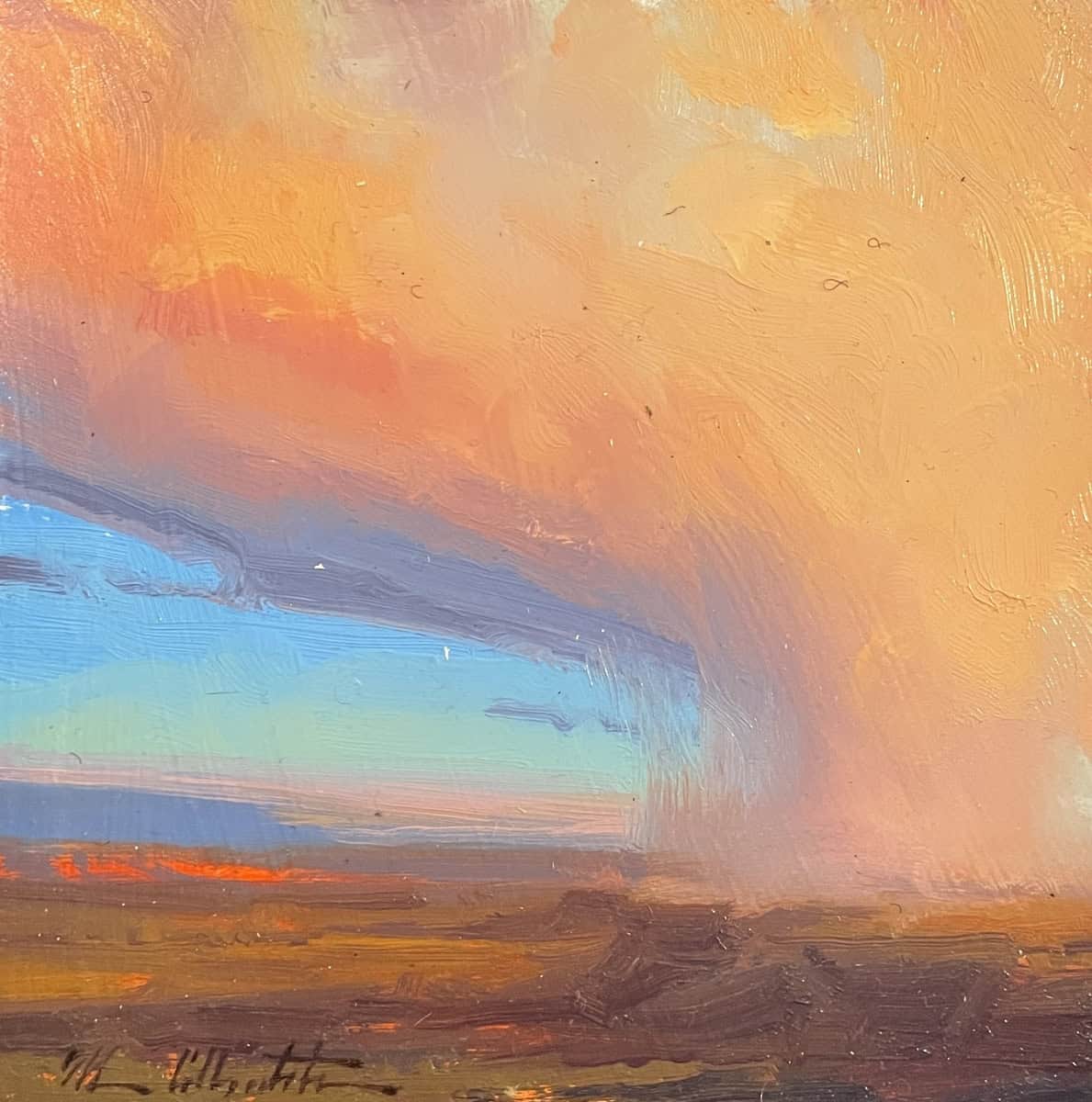 Study: Wyoming Rain - by artist Michael Albrechtsen – Turner Fine Art