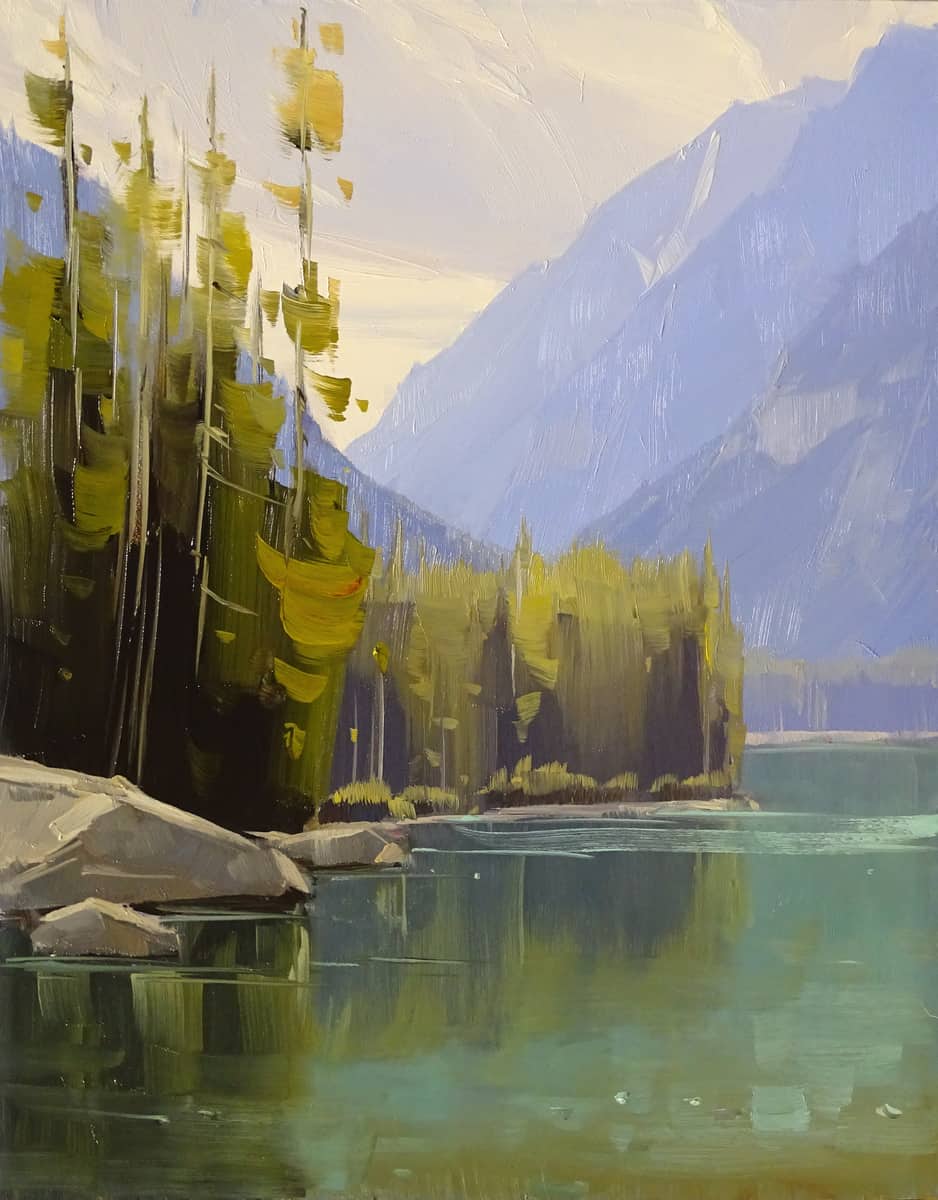 Taggart Lake Study - by artist Stacey Peterson – Turner Fine Art