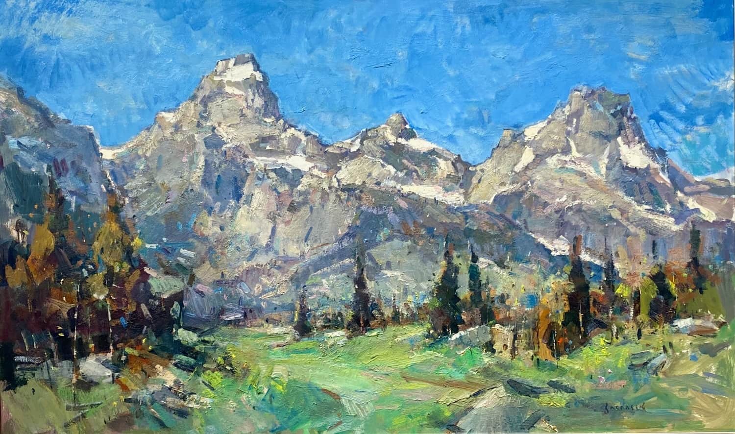 Teton Grandeur - by artist Eric Jacobsen – Turner Fine Art