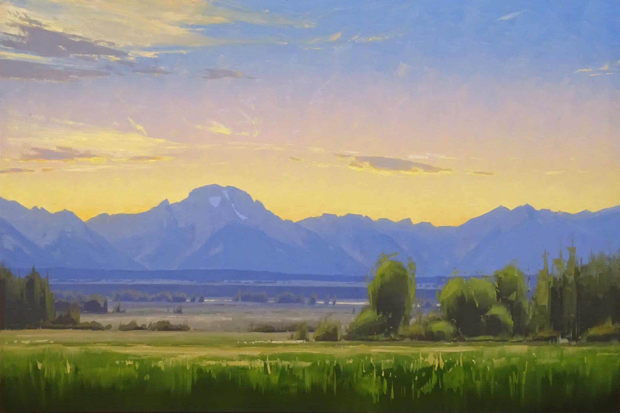 Teton Sunset - by artist Stacey Peterson – Turner Fine Art