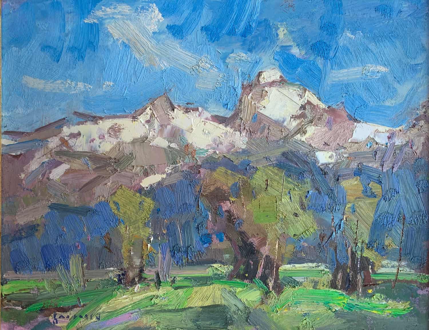 Tetons in Summer - by artist Eric Jacobsen – Turner Fine Art