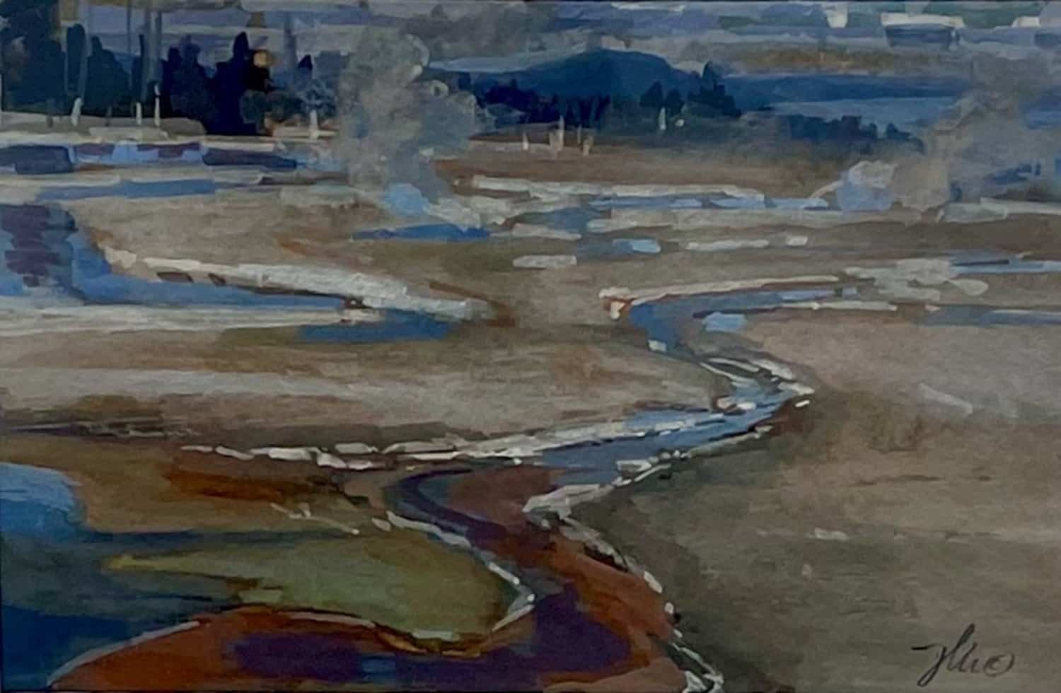 West Thumb Study - by artist Jennifer Hoffman – Turner Fine Art
