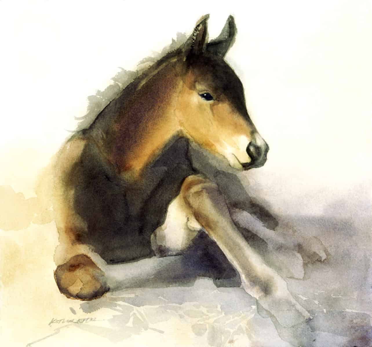 When He Was Small - by artist Kathryn Mapes Turner – Turner Fine Art
