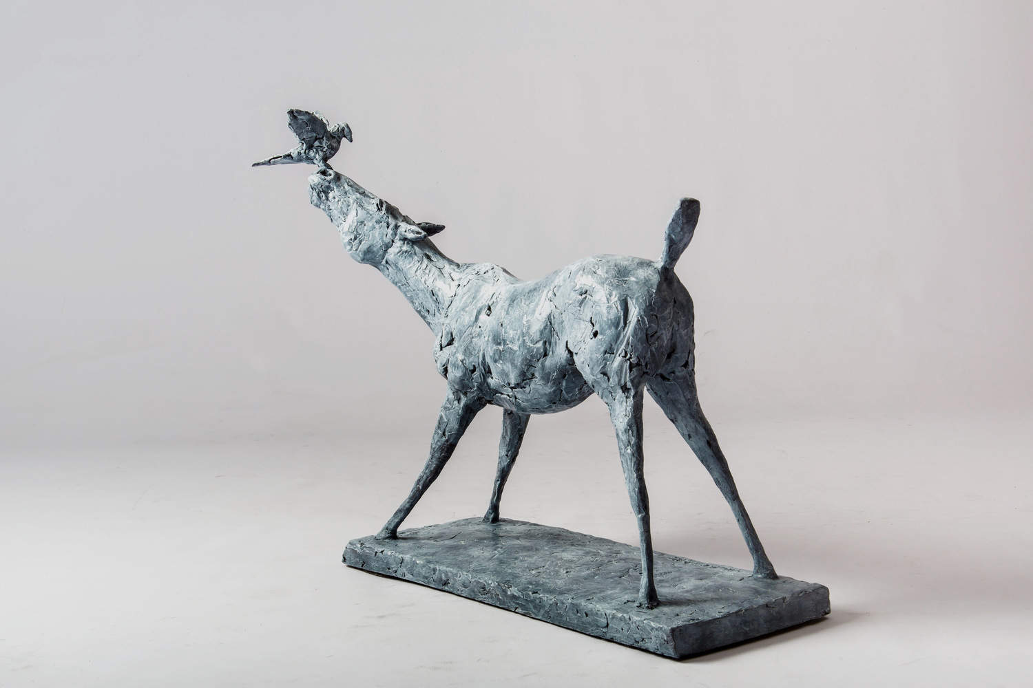 Young Horse with Bird - by artist Mark Edward Adams – Turner Fine Art