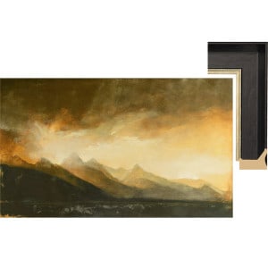 Teton Sunset (silver detail frame)