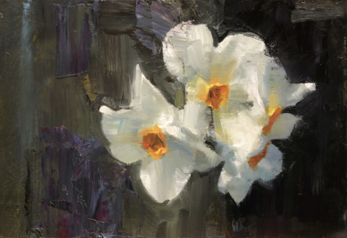 Narcissus Four | 8.75 x 6 | oil on panel | Scott Conary | $1,400