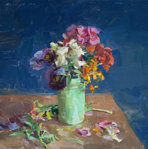 Spring Cuttings | 11 x 12 | oil on copper | Quang Ho